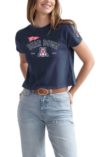 Arizona Wildcats Womens Navy Blue Outlines Short Sleeve T-Shirt