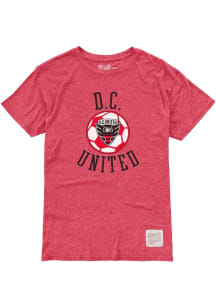 Original Retro Brand DC United Youth Red Vintage Ball Short Sleeve T-Shirt