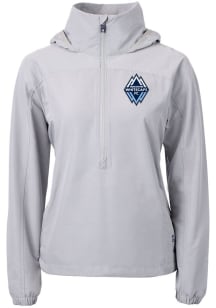 Cutter and Buck Vancouver Whitecaps FC Womens Grey Charter Eco Pullover