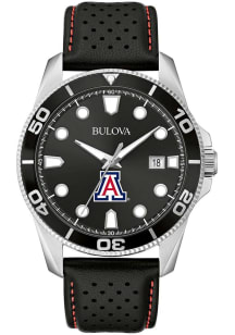 Bulova Arizona Wildcats Sport Leather Mens Watch