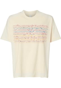 B-Unlimited SEC Womens Natural Retro Stripes Short Sleeve T-Shirt