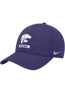 Nike K-State Wildcats Volleyball Club Cap Adjustable Hat - Purple