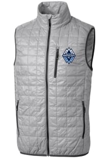 Cutter and Buck Vancouver Whitecaps FC Mens Grey Rainier PrimaLoft Sleeveless Jacket