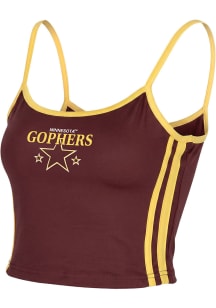Minnesota Golden Gophers Womens Maroon Striped Cami Tank Top