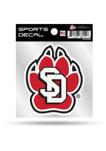 South Dakota Coyotes 4x4 Auto Decal - Red