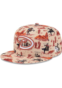 New Era Arizona Diamondbacks Natural 2026 Spring Training Fan Pack Print 9FIFTY Mens Snapback Hat