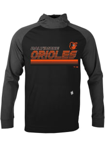 Levelwear Baltimore Orioles Mens Black Uproar Breaker Long Sleeve Hoodie