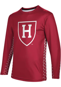 ProSphere Harvard Crimson Crimson Geometric Long Sleeve T Shirt