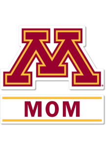 Minnesota Golden Gophers 3 Inch Mom Auto Decal - Maroon