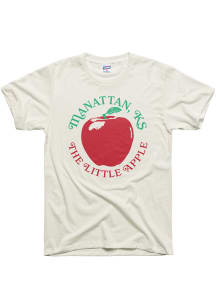Charlie Hustle Manhattan White The Little Apple Short Sleeve Fashion T Shirt