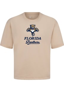 Levelwear Florida Panthers Tan Signature Knit Team Surge Short Sleeve Fashion T Shirt