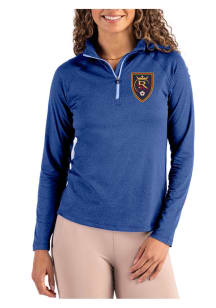 Cutter and Buck Real Salt Lake Womens Blue Coastline Qtr Zip