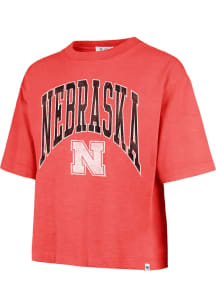47 Nebraska Cornhuskers Womens Red Mindi Short Sleeve T-Shirt
