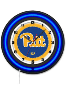 Pitt Panthers 19in Neon Wall Clock