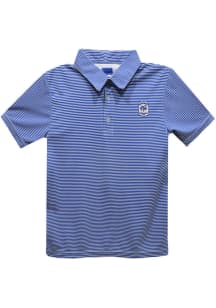 Vive La Fete France National Team Youth Blue Pencil Stripe Short Sleeve Polo Shirt