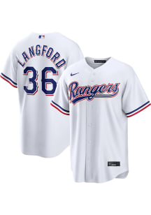 Wyatt Langford Texas Rangers Mens Replica Home Jersey - White