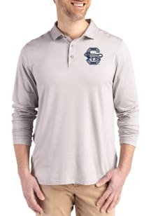 Cutter and Buck Penn State Nittany Lions Mens Grey Vault Coastline Long Sleeve Polo Shirt