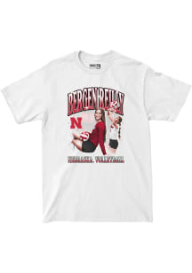 Bergen Reilly Nebraska Cornhuskers Youth White Rally Tee Fashion Player Tee