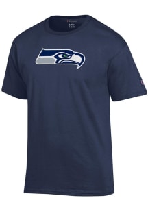 Champion Seattle Seahawks Navy Blue Jersey Short Sleeve T Shirt