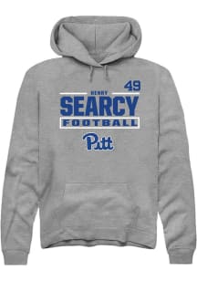 Henry Searcy Pitt Panthers Mens Graphite Football NIL Stacked Box Player Hood
