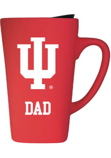 Indiana Hoosiers 16oz Soft Touch Dad Ceramic Mug - Crimson