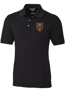 Cutter and Buck Real Salt Lake Black Advantage Pique Big and Tall Polo