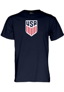 Blue 84 USMNT Navy Blue Logo Short Sleeve T Shirt