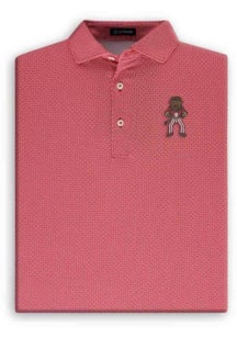 Turtleson Indiana Hoosiers Mens Crimson Wes Short Sleeve Fashion Polo