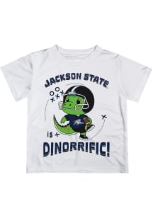 Vive La Fete Jackson State Tigers Toddler White Dino-Riffic Short Sleeve T-Shirt