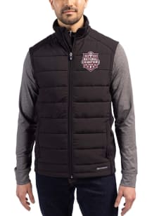 Cutter and Buck Indiana Hoosiers Mens Black 2025 CFP National Champions Evoke Sleeveless Jacket