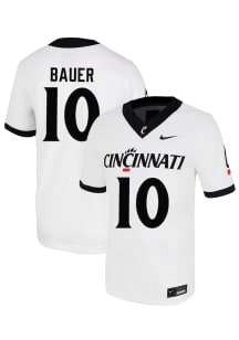 Patrick Bauer  Nike Cincinnati Bearcats White NIL Name And Number Football Jersey