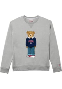 League Arizona Wildcats Mens Grey Bear 1991 Long Sleeve Crew Sweatshirt