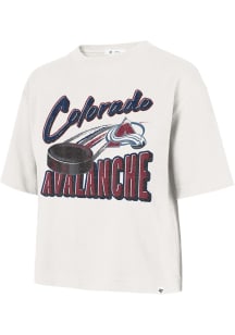 47 Colorado Avalanche Womens White City Reed Sticks Short Sleeve T-Shirt
