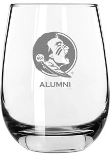 Florida State Seminoles Alumni 15oz Stemless Wine Glass - White