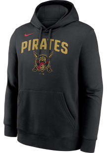Nike Pittsburgh Pirates Mens Black Fanwear City Connect Club Long Sleeve Hoodie