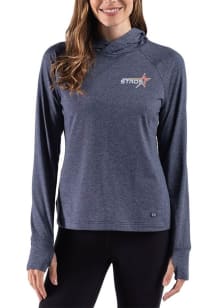 Cutter and Buck Houston Astros Womens Navy Blue City Connect Adapt Hooded Sweatshirt
