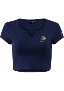 Hype and Vice Indiana Pacers Womens Navy Blue Cali Short Sleeve T-Shirt
