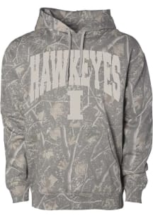 Something Inked Iowa Hawkeyes Mens Green OHT Arch Name Long Sleeve Hoodie