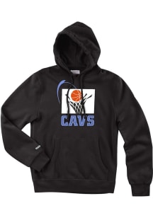 Mitchell and Ness Cleveland Cavaliers Mens Black 1994 Logo Long Sleeve Hoodie