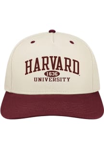 Legacy Harvard Crimson Heritage Adjustable Hat - Ivory