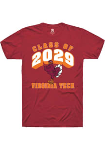 Summit Sportswear Virginia Tech Hokies Maroon Class of 2029 Short Sleeve T Shirt