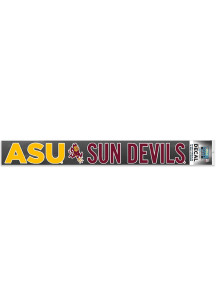 Arizona State Sun Devils Long Text Auto Decal - Red