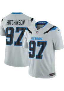 Aidan Hutchinson Nike Detroit Lions Mens Silver Rivalry Limited Football Jersey