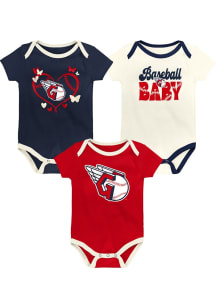 Cleveland Guardians Baby Navy Blue Home Team Set One Piece