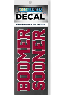 Oklahoma Sooners Licensed Mark Auto Decal - Crimson