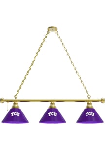 TCU Horned Frogs 3 Shade Gold Billiard Lamp