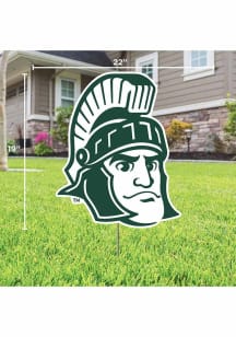 Michigan State Spartans Mascot Yard Sign - Green