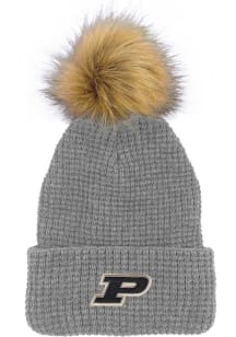 LogoFit Purdue Boilermakers Grey Belgian Womens Knit Hat