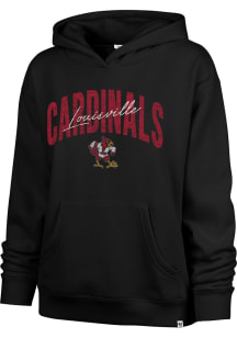 47 Louisville Cardinals Womens Black Muse Hooded Sweatshirt