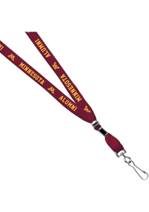 Jardine Minnesota Golden Gophers 3/8 Alumni Sublimated Lanyard - Maroon